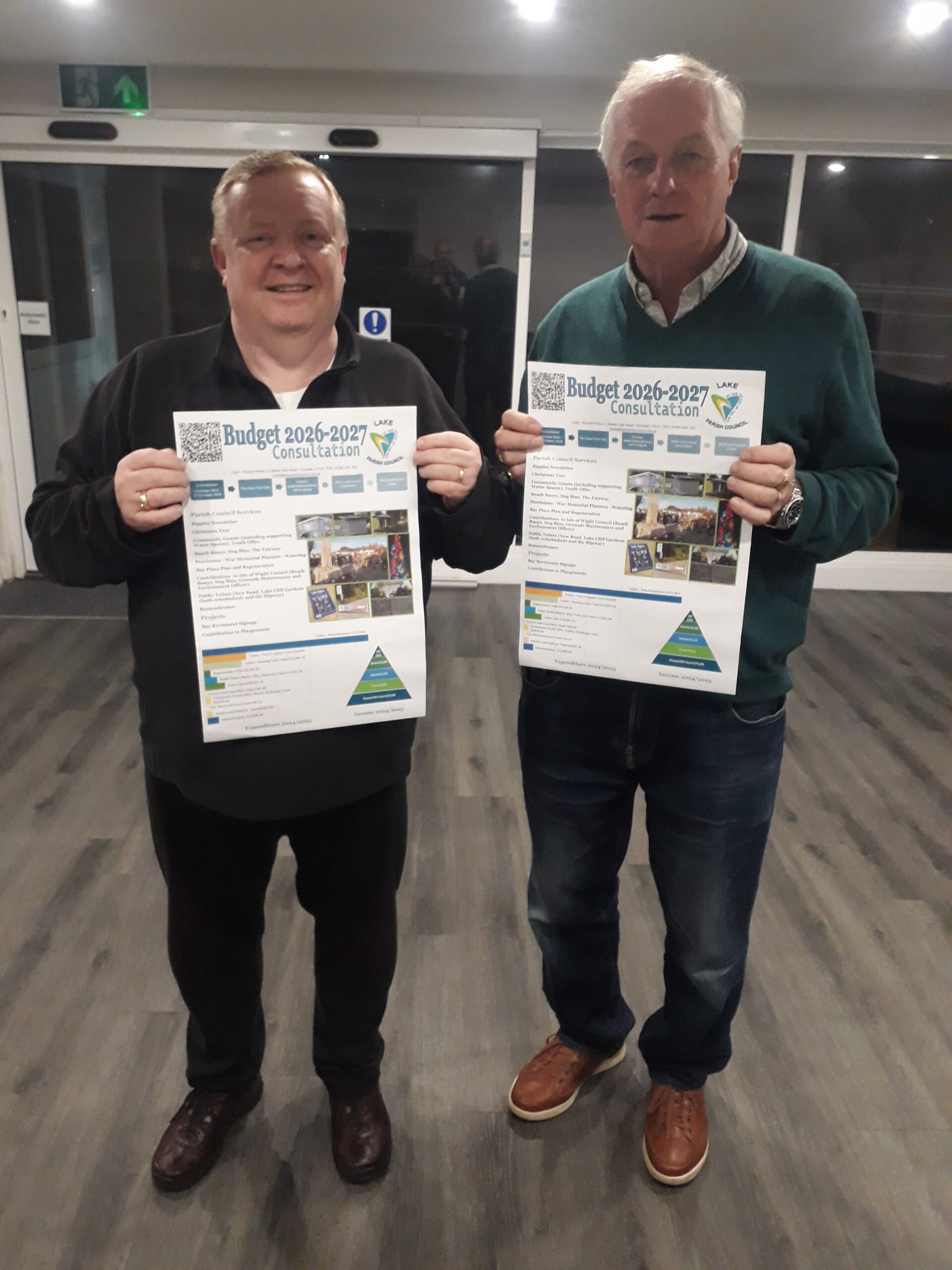 Cllrs with Budget Consultation Poster